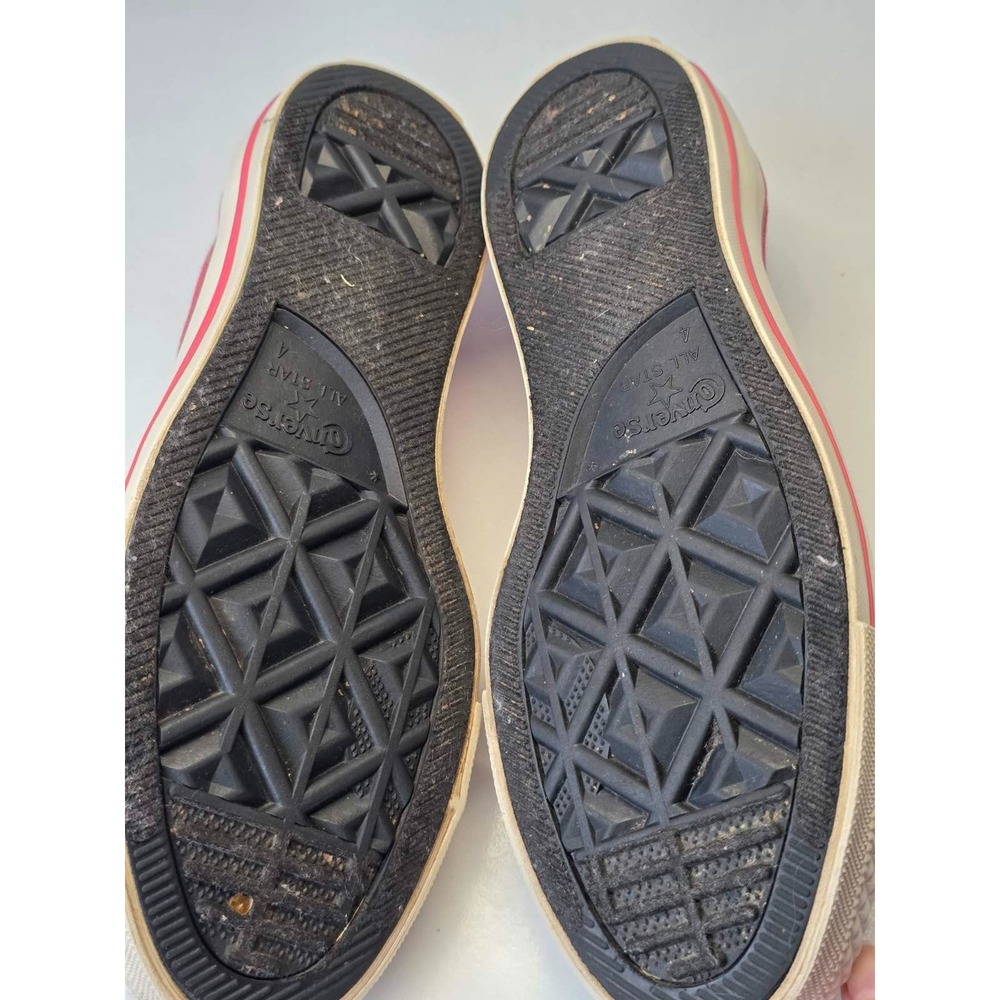Converse All Star Men's Sneakers Size 4 Women's Size 6 Pink Red Shoes Early 2011 - Picture 11 of 14